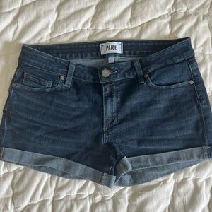 PAIGE Women's Indigo Jean Shorts